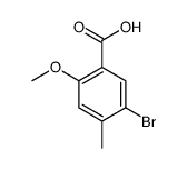 5-BroMo-2-Methoxy-4-Methyl-benzoic acid Structure