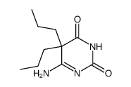 6-amino-5,5-dipropyl-5H-pyrimidine-2,4-dione结构式