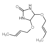 4,5-bis[(E)-but-2-enoxy]imidazolidin-2-one Structure