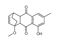 1,4,4a,9a-tetrahydro-8-hydroxy-1-methoxy-6-methyl-1,4-ethano-9,10-anthraquinone结构式