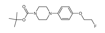 tert-butyl 4-(4-(2-fluoroethoxy)phenyl)piperazine-1-carboxylate结构式