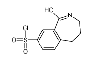 1-oxo-2,3,4,5-tetrahydro-2-benzazepine-8-sulfonyl chloride Structure