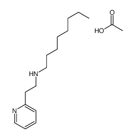 acetic acid,N-(2-pyridin-2-ylethyl)octan-1-amine结构式