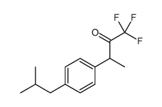 1,1,1-trifluoro-3-[4-(2-methylpropyl)phenyl]butan-2-one Structure