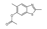 6-Benzothiazolol,2,5-dimethyl-,acetate(7CI) Structure