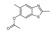 6-Benzothiazolol,2,5-dimethyl-,acetate(7CI) structure