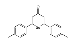 2,6-bis(4-methylphenyl)selenan-4-one结构式