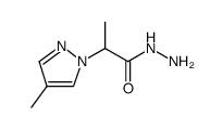 1H-Pyrazole-1-acetic acid, α,4-dimethyl-, hydrazide Structure