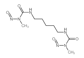 1-methyl-3-[5-[(methyl-nitroso-carbamoyl)amino]pentyl]-1-nitroso-urea Structure