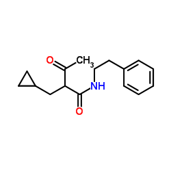 2-(Cyclopropylmethyl)-3-oxo-N-(2-phenylethyl)butanamide结构式
