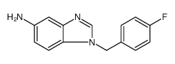 1H-Benzimidazol-5-amine, 1-[(4-fluorophenyl)methyl] Structure