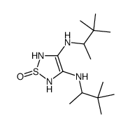 3-N,4-N-bis(3,3-dimethylbutan-2-yl)-1-oxo-2,5-dihydro-1,2,5-thiadiazole-3,4-diamine结构式
