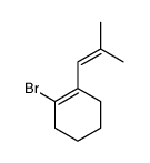 1-bromo-2-(2-methylprop-1-enyl)cyclohexene Structure