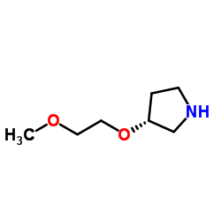 (3R)-3-(2-Methoxyethoxy)pyrrolidine Structure