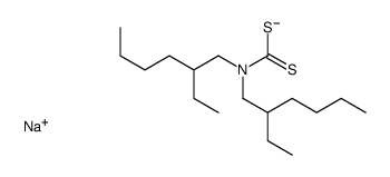 sodium bis(2-ethylhexyl)dithiocarbamate structure