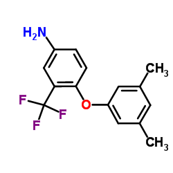 4-(3,5-Dimethylphenoxy)-3-(trifluoromethyl)aniline结构式