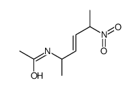 N-(5-nitrohex-3-en-2-yl)acetamide Structure