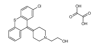 2-[4-(2-chlorothioxanthen-9-ylidene)piperidin-1-yl]ethanol,oxalic acid结构式