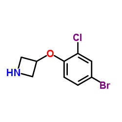 3-(4-Bromo-2-chlorophenoxy)azetidine Structure