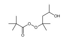 (4-hydroxy-2-methylpentan-2-yl) 2,2-dimethylpropaneperoxoate Structure