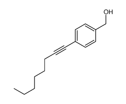 (4-oct-1-ynylphenyl)methanol结构式