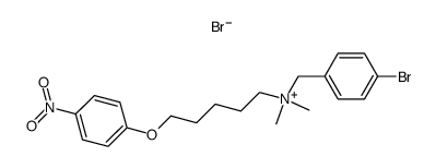 (4-Bromo-benzyl)-dimethyl-[5-(4-nitro-phenoxy)-pentyl]-ammonium; bromide结构式