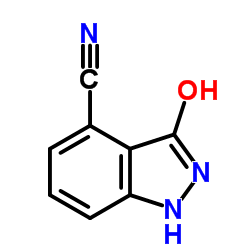 3-HYDROXY-4-CYANO (1H)INDAZOLE结构式