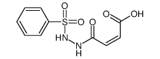 (E)-4-[2-(benzenesulfonyl)hydrazinyl]-4-oxobut-2-enoic acid Structure