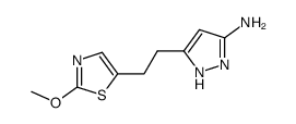 5-[2-(2-methoxy-1,3-thiazol-5-yl)ethyl]-1H-pyrazol-3-amine结构式