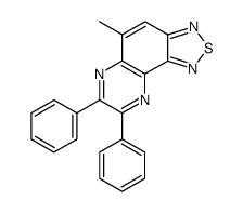 5-methyl-7,8-diphenyl-[1,2,5]thiadiazolo[3,4-f]quinoxaline结构式