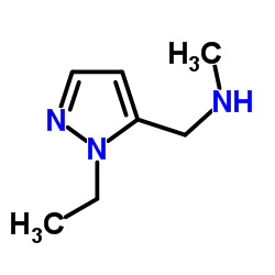 (2-ETHYL-2 H-PYRAZOL-3-YLMETHYL)-METHYL-AMINE Structure