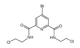 4-Bromo-N2,N6-bis(2-chloroethyl)pyridine-2,6-dicarboxamide结构式