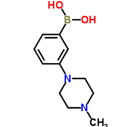 4-(3-(4-Methylpiperazin-1-yl)propoxy)phenylboronic acid structure