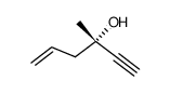 (S)-3-methyl-5-hexen-1-yn-3-ol结构式