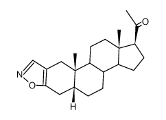 (5β)-pregnano[2,3-d]isoxazol-20-one结构式