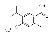 4-Hydroxy-5-isopropyl-2-methylbenzoic acid sodium salt Structure