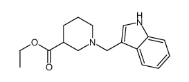 1-(3-Indolylmethyl)nipecotic acid ethyl ester structure