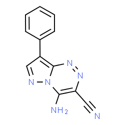 4-Amino-8-phenylpyrazolo[5,1-c][1,2,4]triazine-3-carbonitrile Structure