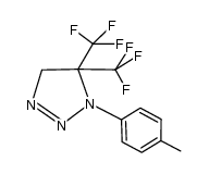1-(4-methylphenyl)-5,5-bis(trifluoromethyl)-4,5-dihydro-1H-[1,2,3]triazole结构式