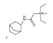 diethyl-methyl-(norbornan-2-ylcarbamoylmethyl)azanium iodide Structure