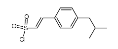 (E)-2-(4-isobutylphenyl)ethenesulfonyl chloride Structure