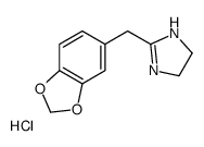 2-(1,3-benzodioxol-5-ylmethyl)-4,5-dihydro-1H-imidazole,hydrochloride结构式