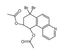 [(9S,10S)-10-acetyloxy-7,7-dibromo-9,10-dihydro-8H-benzo[f]quinolin-9-yl] acetate结构式