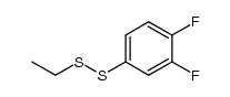 3,4-difluorophenyl ethyl disulfide结构式