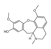 (12aS)-2,3,12,12a-Tetrahydro1-methyl-6,9-dimethoxy-1H-[1]benzooxepino[2,3,4-ij]isoquinoline-10-ol结构式