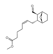 [1β,2α(5Z),3β,4β]-7-[3-Formyl-7-oxabicyclo[2.2.1]hept-2-yl]-5-heptenoic acid, methyl ester Structure