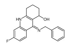 9-(benzylamino)-6-fluoro-1,2,3,4-tetrahydroacridin-1-ol结构式