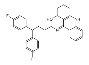 9-[4,4-bis(4-fluorophenyl)butylamino]-1,2,3,4-tetrahydroacridin-1-ol Structure