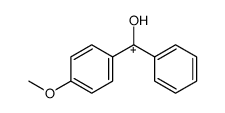 Hydroxy-phenyl-p-anisylcarbenium-Ion结构式