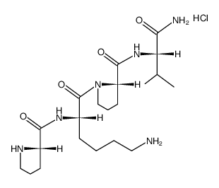 H-Pro-Lys-Pro-Val-NH2*2HCl结构式